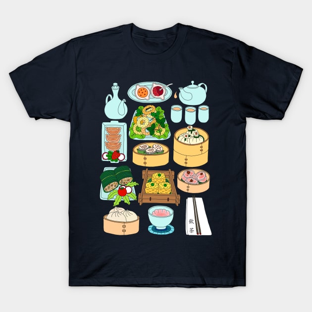 Sunday Dim Sum T-Shirt by lamaisondulapino